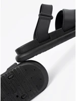 Originální  nazouváky dámské černé na plochém podpatku