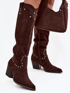 Kozačky na podpatku  model 219860 Step in style