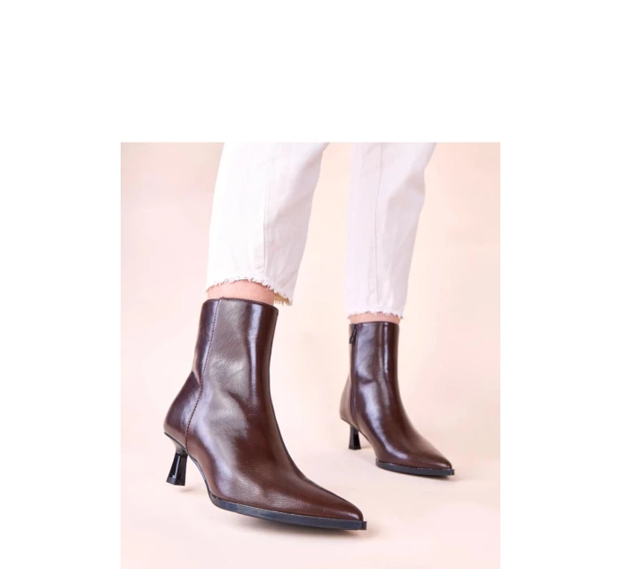 Boty na podpatku model 222369 Solea Boty na podpatku model 222369 Solea