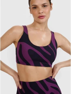 Podprsenka na jógu a pilates se střední podporou 4F 4FWSS25USBAF165-50A dámské