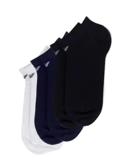 Emporio Armani ponožky Calza bavlna pohodlné 3-Pack námořnická modrá černá bílá