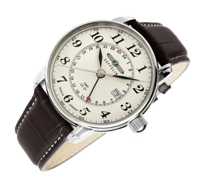 ZEPPELIN Pánské hodinky LZ127 Graf Zeppelin GMT 7642-5 + BOX ZEPPELIN Pánské hodinky LZ127 Graf Zeppelin GMT 7642-5 + BOX