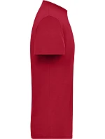 Daiber JN 1802 Pánské pracovní tričko z bio bavlny - Solid 02.1802 red