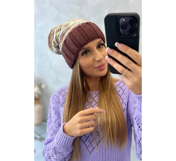 Dámská čepice Feba K330 hnědá Dámská čepice Feba K330 hnědá