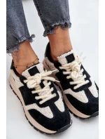 Zateplené dámské kožené sneakersy Big Star OO274A318 HI-POLY SYSTEM černé Zateplené dámské kožené sneakersy Big Star OO274A318 HI-POLY SYSTEM černé