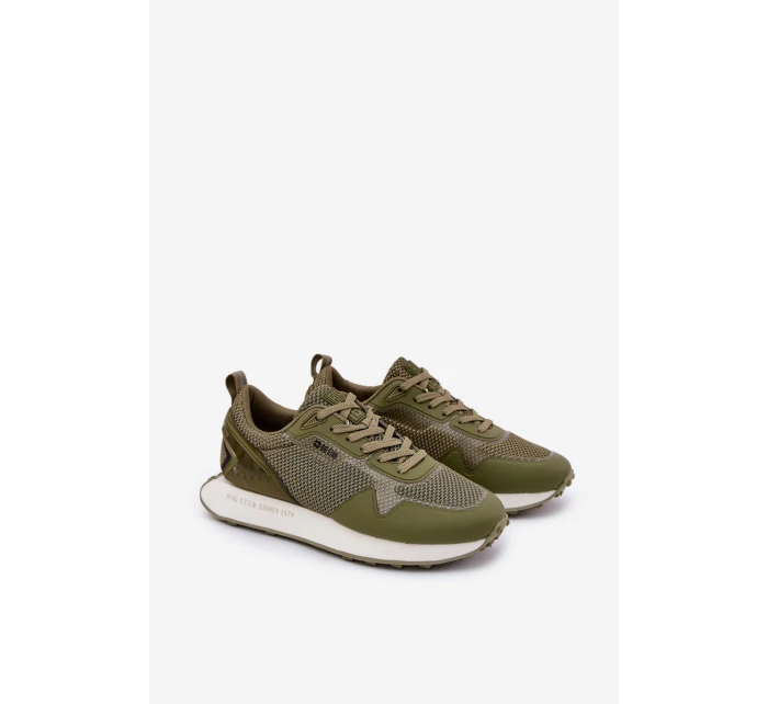 Pánské Sneakersy Na Platformě Big Star RR174360 Hi-Poly System Khaki