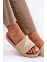Dámské Pantofle model 21695529 Béžové - 4F Dámské Pantofle model 21695529 Béžové - 4F