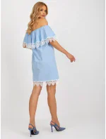 LK SK 506989 šaty.37 světle modrá