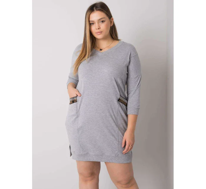 Šaty RV SK 6836.55P šedá