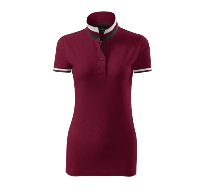Collar Up polokošile dámská garnet
