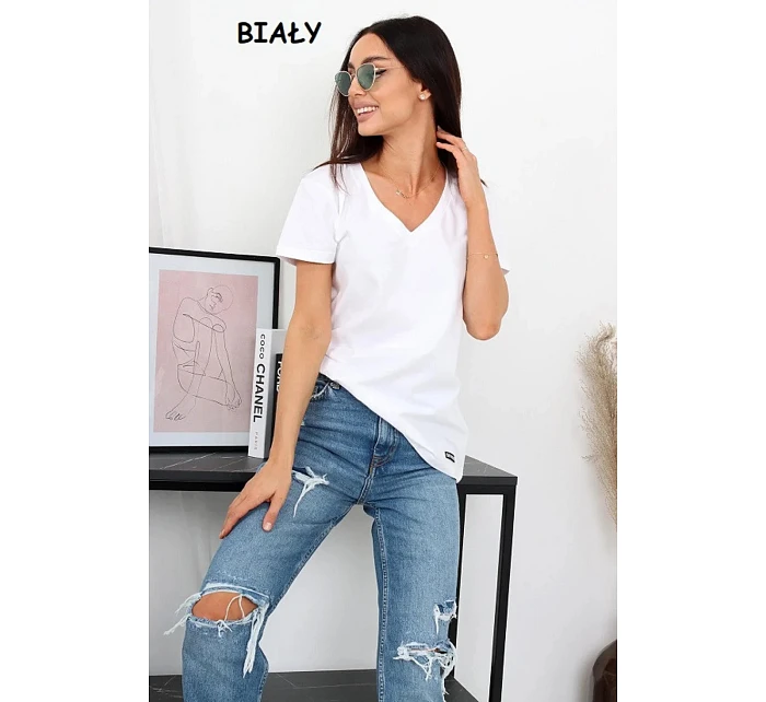 Dámské tričko Serek s krátkým rukávem hnědé - Off Pink