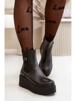 Boty na klínovém podpatku model 199274 Step in style Boty na klínovém podpatku model 199274 Step in style