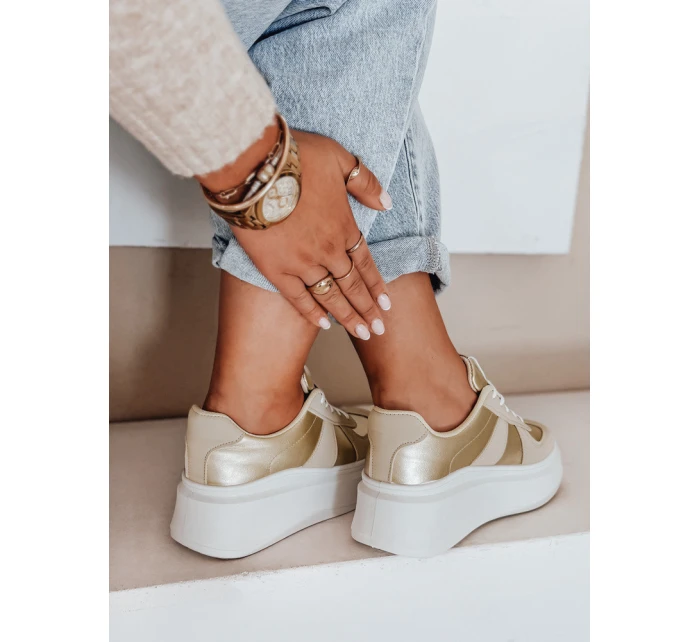 Dámské tenisky na platformě gold model 21991715 - Dstreet