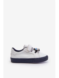 Dětské tenisky s přezkou bílo-modré Pennyn