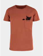 Volcano Regular Silhouette T-Shirt T-Cat Junior G02370-W22 Terracotta