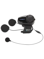 Sena SMH10-11 Bluetooth 3.0 900m interkom pro motocykly s mikrofonem na čelence pro 1 helmu