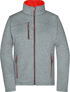 JN Dámská 2vrstvá melanžová softshell bunda 02. dark model 22530622 - Daiber