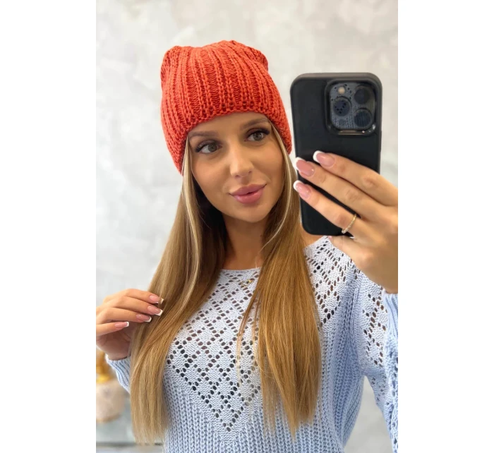 Dámská čepice Rebeka model 18751919 červená - K-Fashion Dámská čepice Rebeka model 18751919 červená - K-Fashion