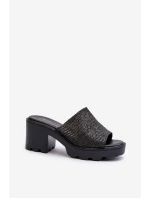 Dámské Žabky s Na Podpatku Černé model 21661127 - EVENTO