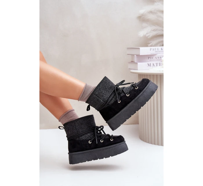 Sněhule S Na Platformě Černé model 21676673 - Boto Sněhule S Na Platformě Černé model 21676673 - Boto