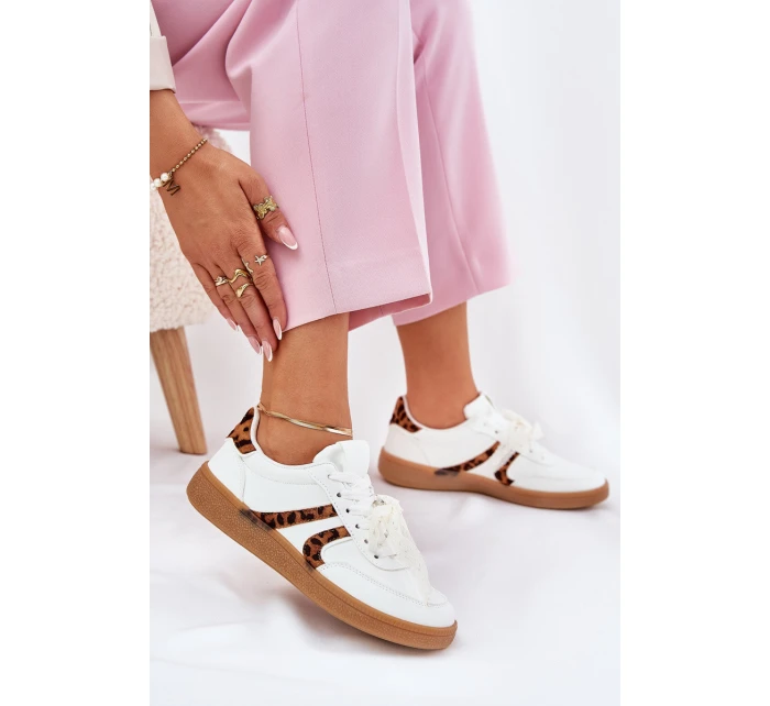 Nízké Dámské Tenisky S Krajkou Panthera Bílé Zielle