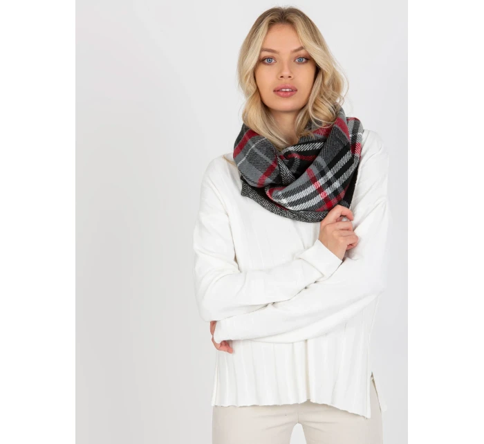 Tunelová šála AT KM 1402.20 šedá černá