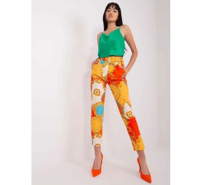 Kalhoty DHJ SP 12787D.23X oranžová