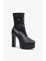 Boty na podpatku model 204694 Step in style Boty na podpatku model 204694 Step in style
