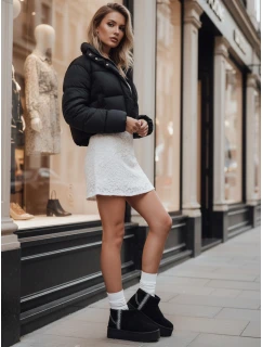 Dámské semišové sněhule černé model 21994559 - Dstreet