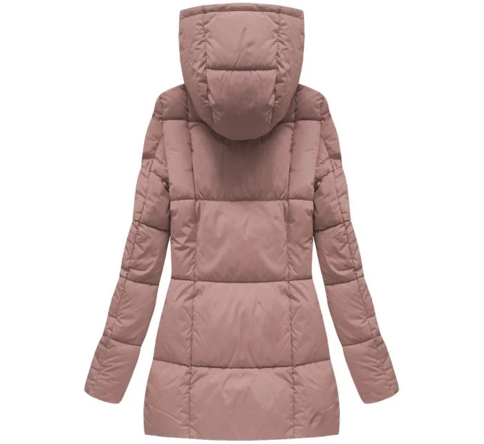 KRÓTKA KURTKA DAMSKA ZIMOWA Z  RÓŻ model 21241728 - Libland