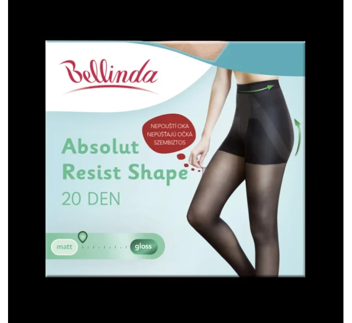 Formující punčochové kalhoty, navíc nepouští oka ABSOLUT RESIST SHAPE 20 DEN - BELLINDA - amber
