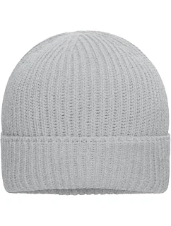 MB Pletená čepice z bio bavlny 03. light grey melange model 22446557 - Daiber