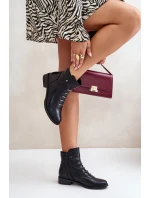 Zateplené dámské boty na plochém podpatku černé model 21672283 - Boto Zateplené dámské boty na plochém podpatku černé model 21672283 - Boto