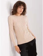 Sweter AT SW  jasny beżowy model 21888811 - FPrice