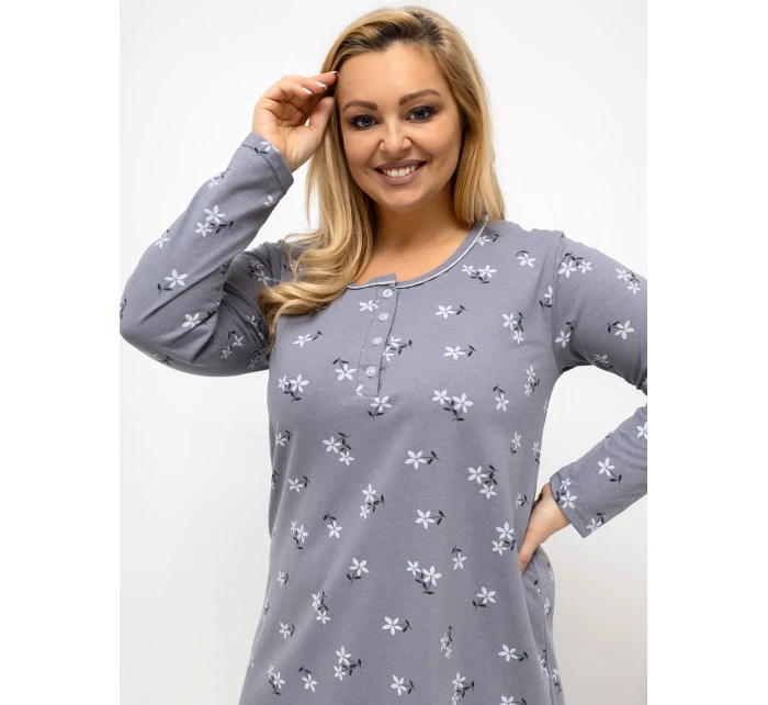 DU KN noční košile FP 606.09 tmavě šedá