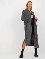 Dámský svetr LC SW model 17650084 tmavě šedý - FPrice Dámský svetr LC SW model 17650084 tmavě šedý - FPrice