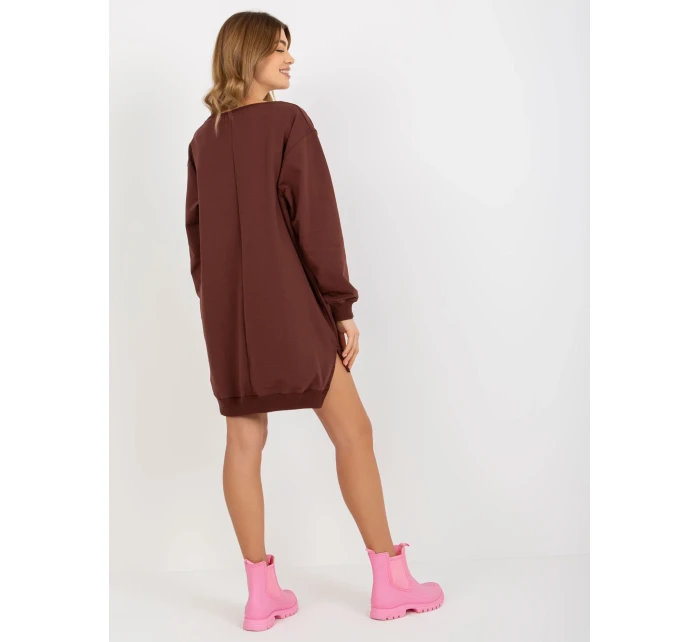 Mikina VI BL 3102.01P tmavě hnědá