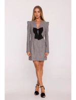 šaty s výstřihem do V grafitové model 21295852 - Moe šaty s výstřihem do V grafitové model 21295852 - Moe