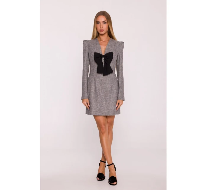 šaty s výstřihem do V grafitové model 21295852 - Moe šaty s výstřihem do V grafitové model 21295852 - Moe