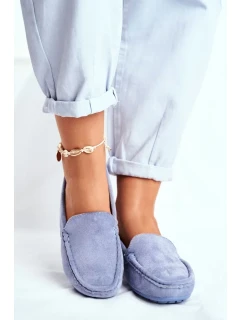 Dámské Semišové Mokasíny Modré model 19938609 - Kesi