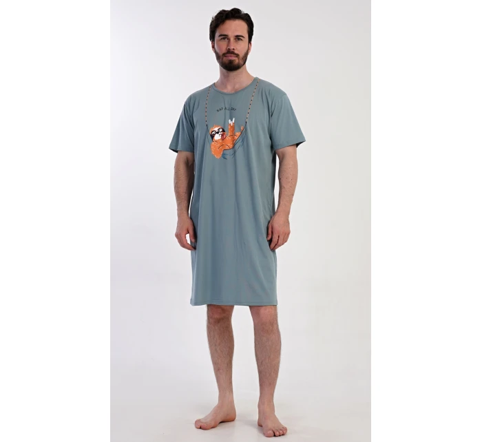 Pánská noční košile s krátkým rukávem model 21362744 - Vienetta MAN