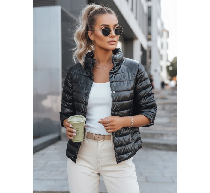 kurtka damska pikowana czarna model 22020805 - FashionStreet