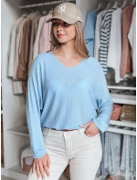 Dámský oversize svetr NORVAN modrý FashionStreet MY2452