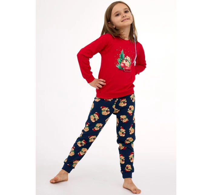 Cornette Dětské dívčí pyžamo 594/186 Teddy length/r Christmas 86-128 Cornette Dětské dívčí pyžamo 594/186 Teddy length/r Christmas 86-128