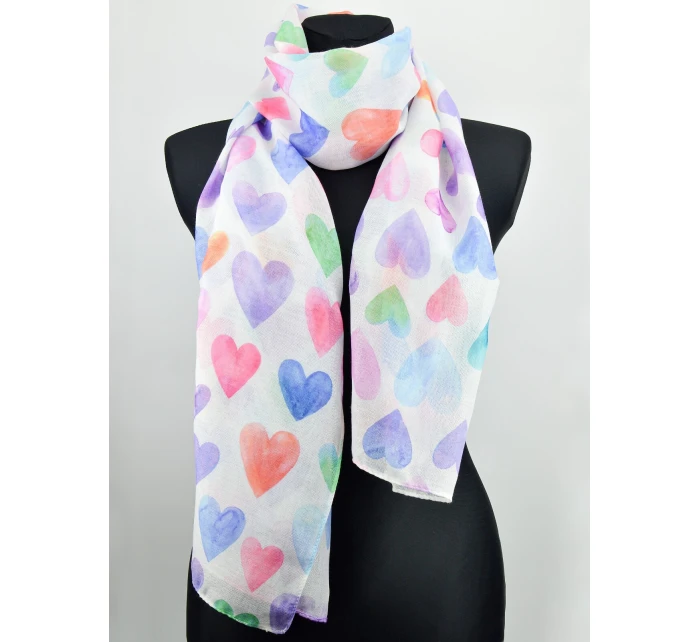 Šála model 22012083 Srdce a květiny - Noviti