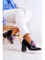 Semišové Lodičky Kůže černé model 21579520 - Boto