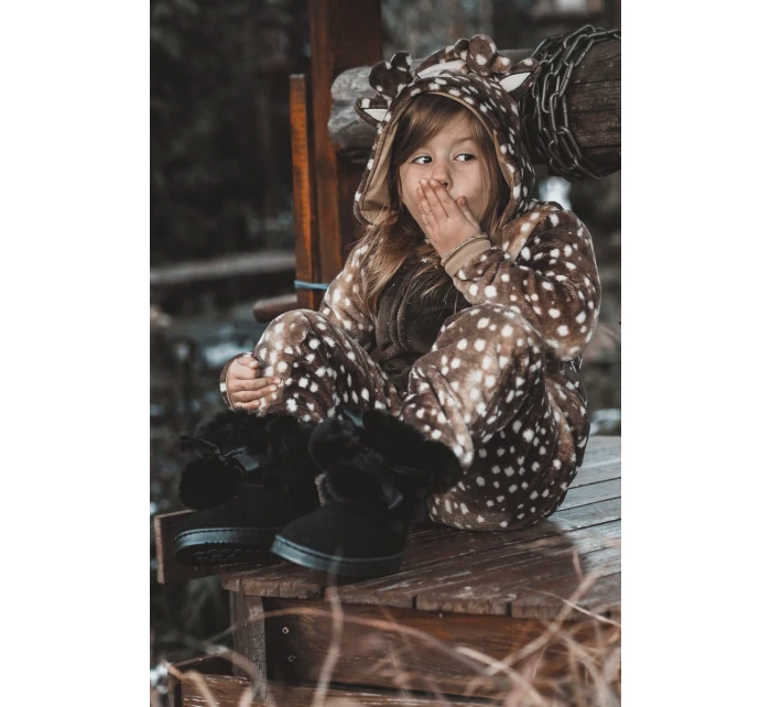 Dětské teplé sněhule Černé model 21600339 - Boto Dětské teplé sněhule Černé model 21600339 - Boto