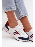 Dámské kožené sportovní boty modré model 21708095 - EVENTO Dámské kožené sportovní boty modré model 21708095 - EVENTO