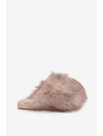 Kožešinové dámské pantofle béžové Iseline Kožešinové dámské pantofle béžové Iseline