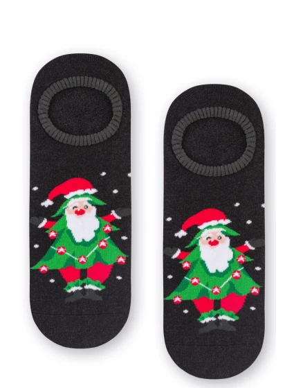 Dámské vánoční ponožky - Froté s ABS 132